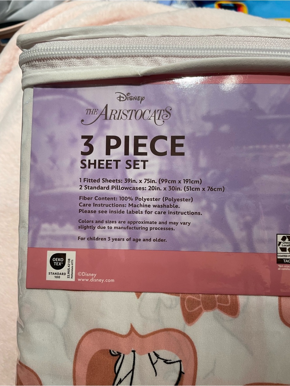 NWT Disney Aristocats Marie Twin Sheet Set - Picture 5 of 6